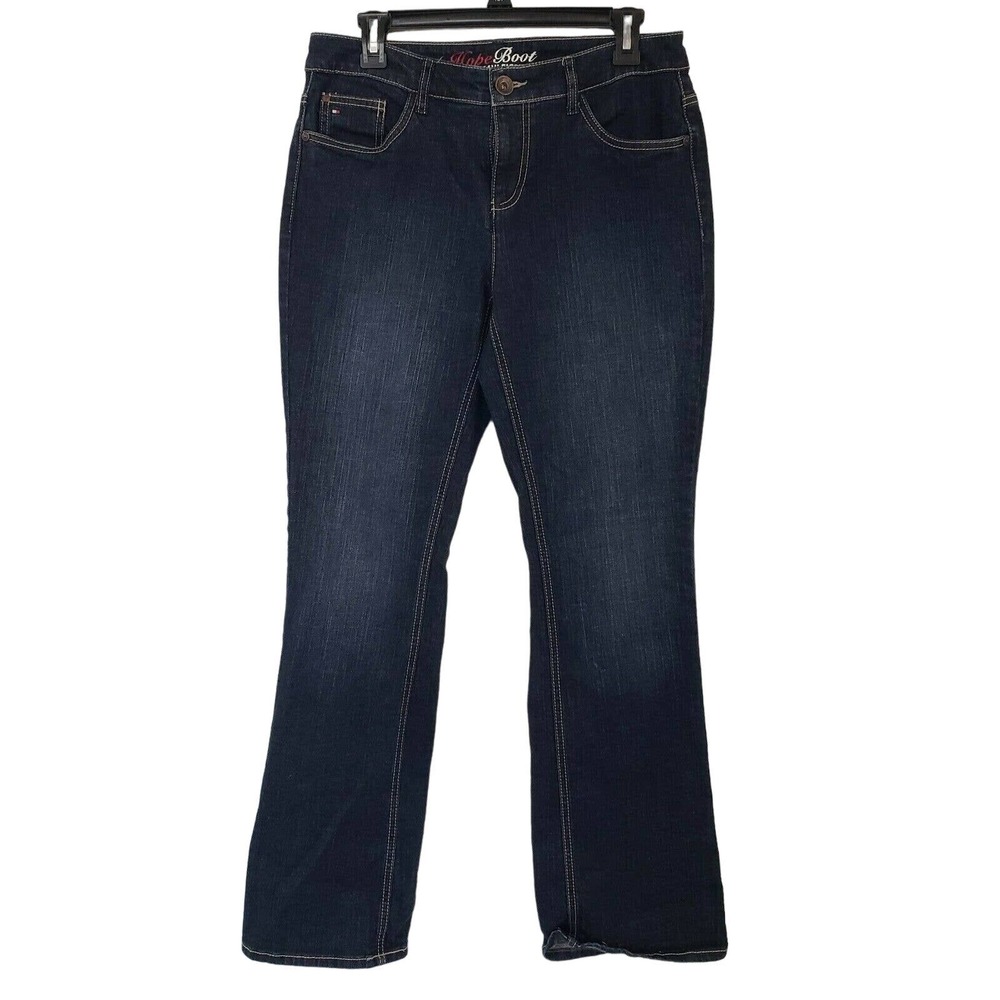 Tommy Hilfiger Womens Size 8 Mid Rise Classic Hope Boot Cut Jeans